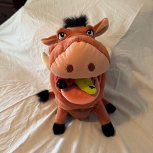 Disney Store The Lion King 16" Pumbaa Plush Stuffed Animal Toy